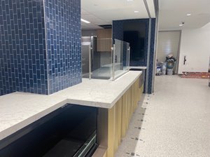 Indoor cafeteria