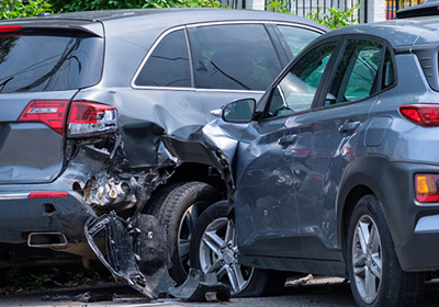 Wrecked car