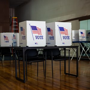 Election ballot boxes
