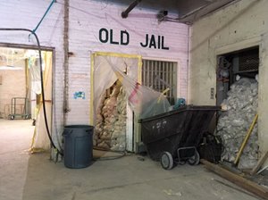Inside of a jail
