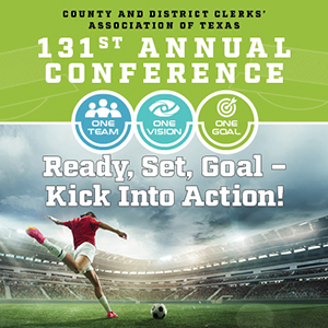 130th Annual County and District Clerks' Association of Texas logo