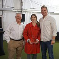 Image of three people posing for the camera