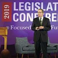 Image of a speaker at a 2019 congressional event
