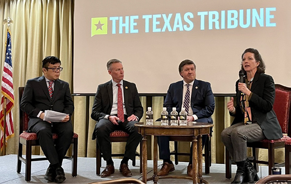 Four panel speakers at The Texas Tribune’s “The Future of Rural Texas” conference