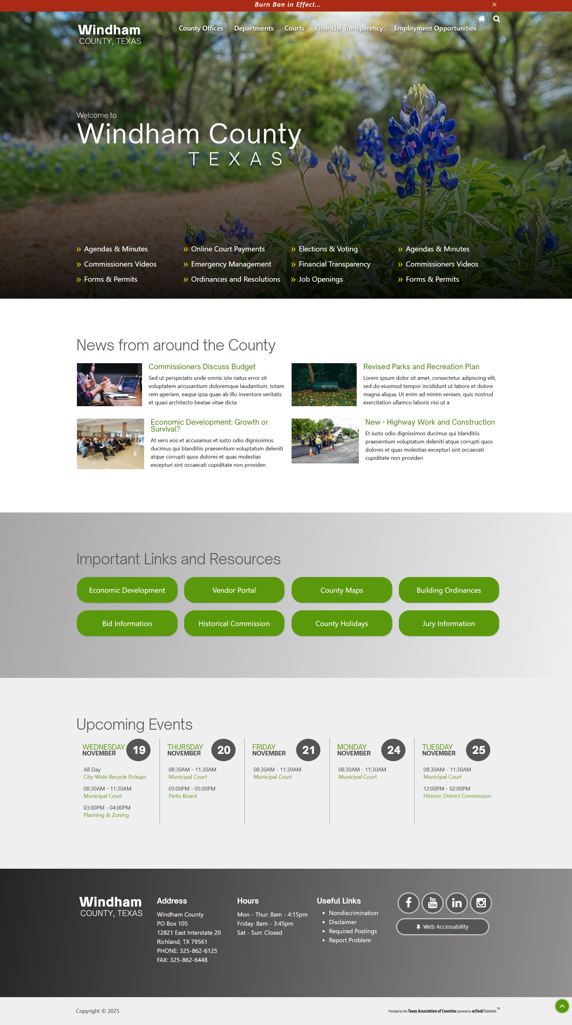 Image of a webpage mockup named Lone Star.