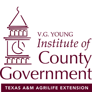 V.G. Young Institute of County Government Texas A&M Agrilife Extension logo