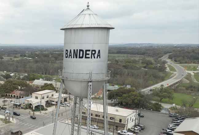Bandera County water tower