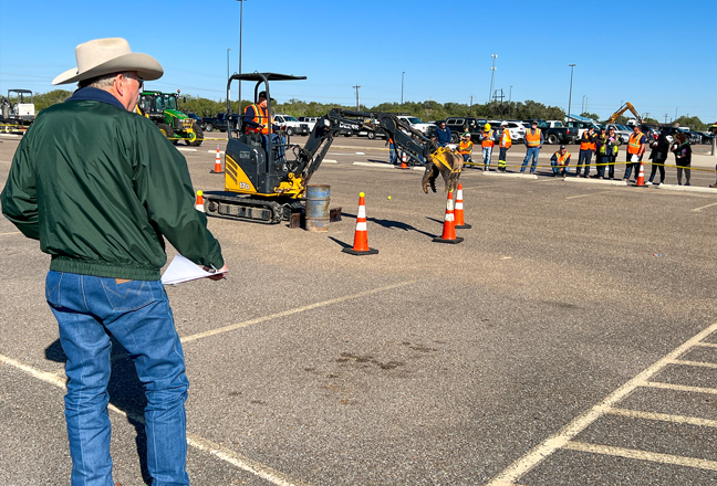 People participating in a safety rodeo